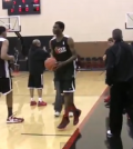 andrew wiggins and karl towns three point contest