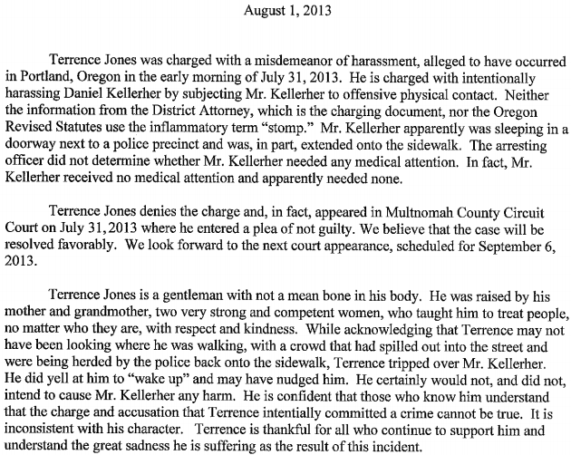 terrence jones court appearance