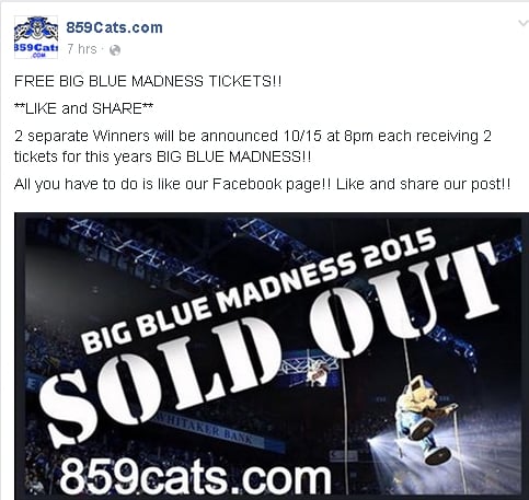859cats big blue madness ticket giveaway