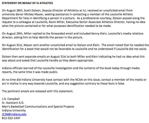 indiana release louisville