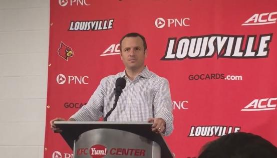 Louisville women's coach Jeff Walz can now 'slide' right into practice